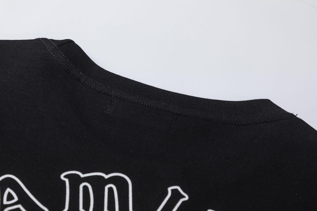Amiri Black T-Shirt Without Collar Banlieue91