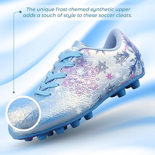 Vizari Frost Youth Firm Ground Soccer Shoes - Blue/Purple Vizari Sports