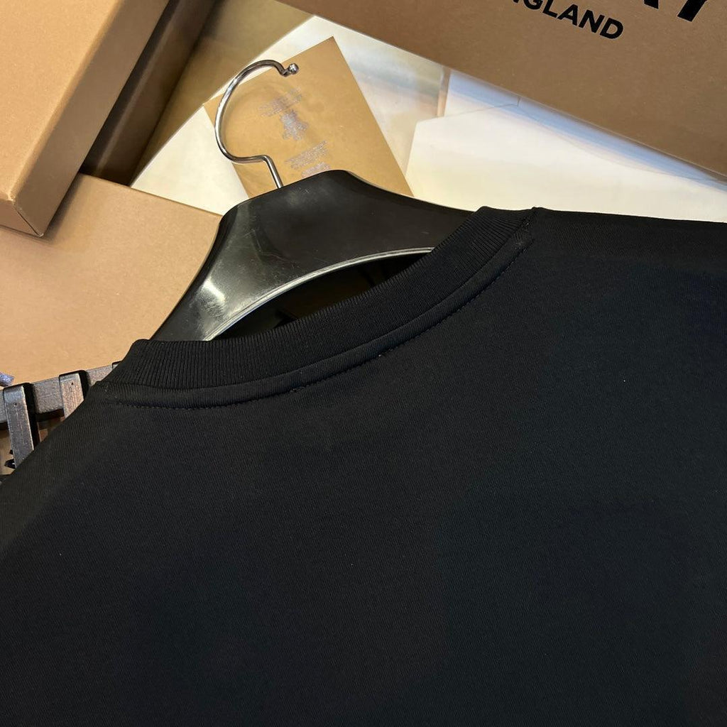 Burberry Black T-Shirt Without Collar Banlieue91
