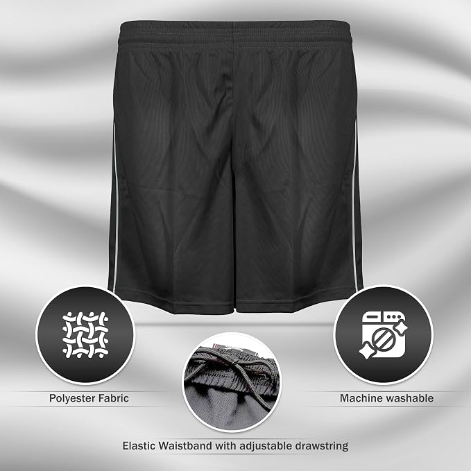 Vizari Dynamo Black Soccer Shorts Vizari Sports
