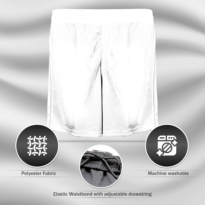 Vizari Dynamo Soccer Shorts - White Vizari Sports