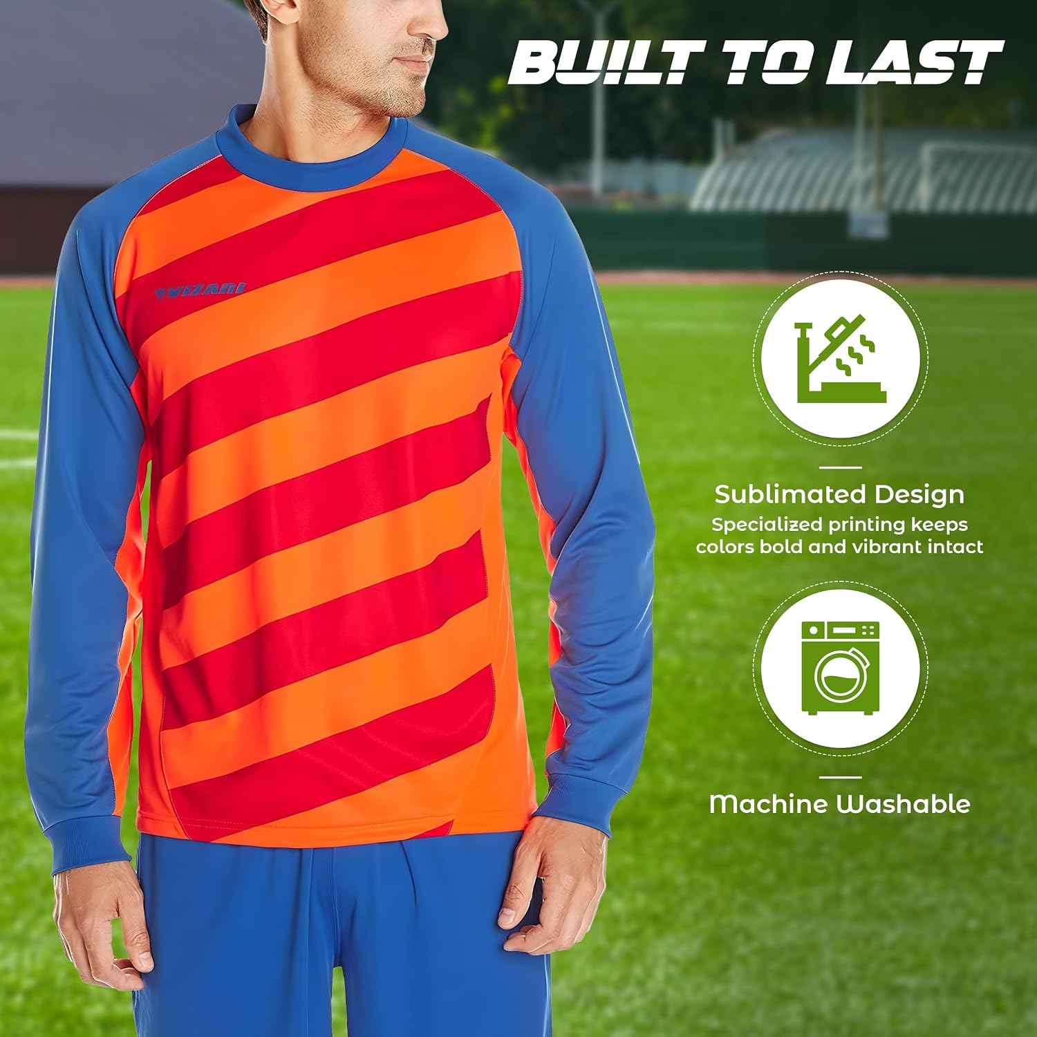 Vizari Padova Goalkeeping Jersey – Orange/Royal Vizari Sports