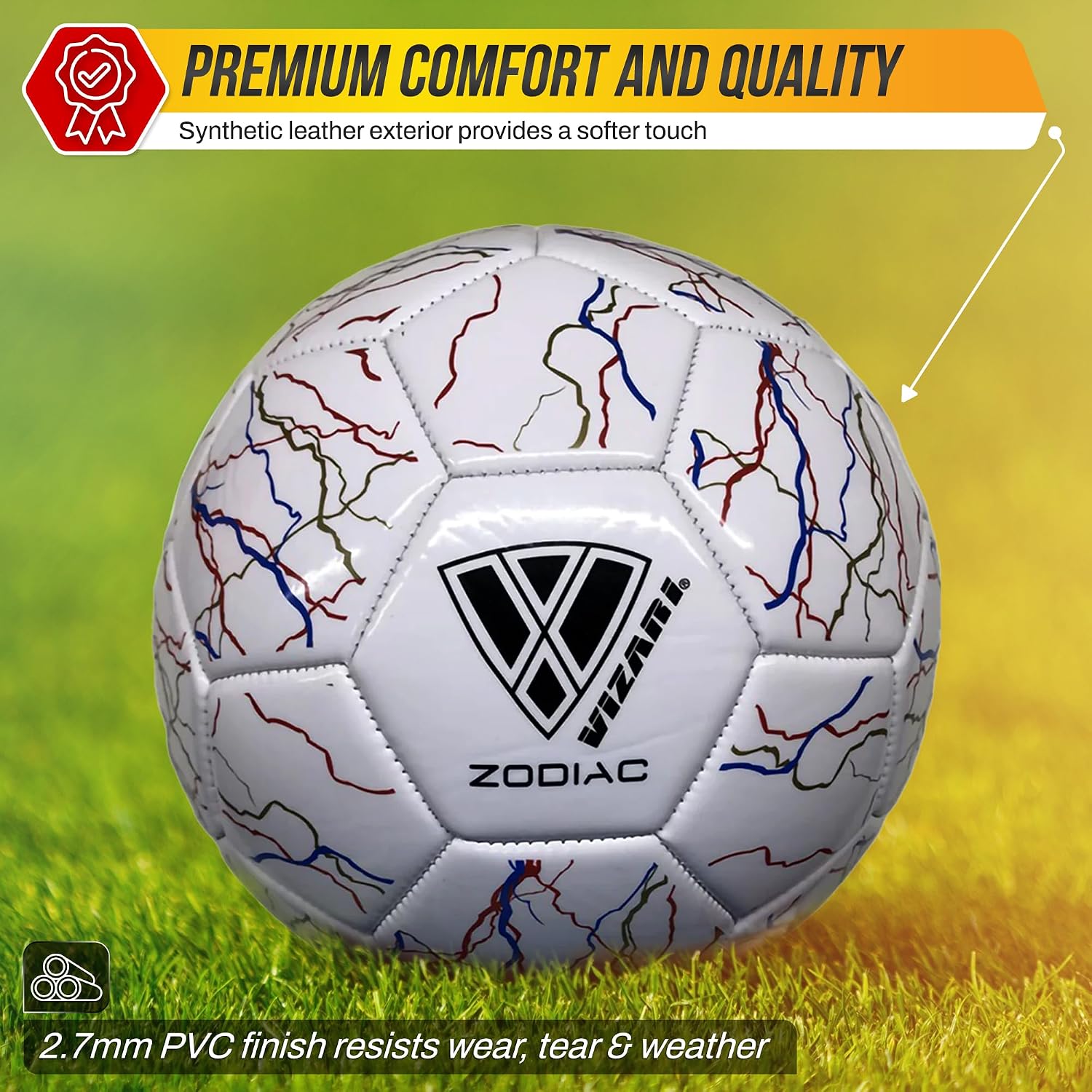 Vizari Mini Zodiac Soccer Ball – White Vizari Sports