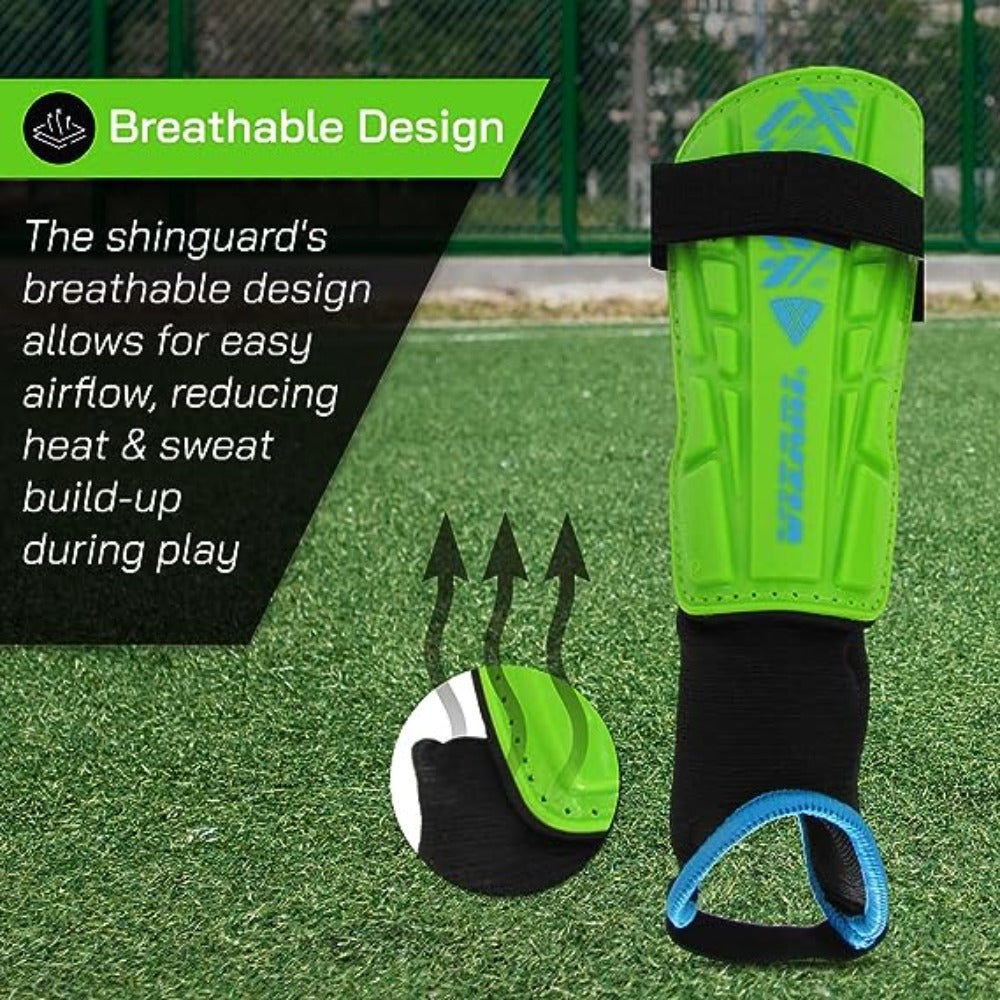 Vizari Malaga Soccer Shin Guards for Youth & Adults -Lightweight Ankle Protection – Green Vizari Sports