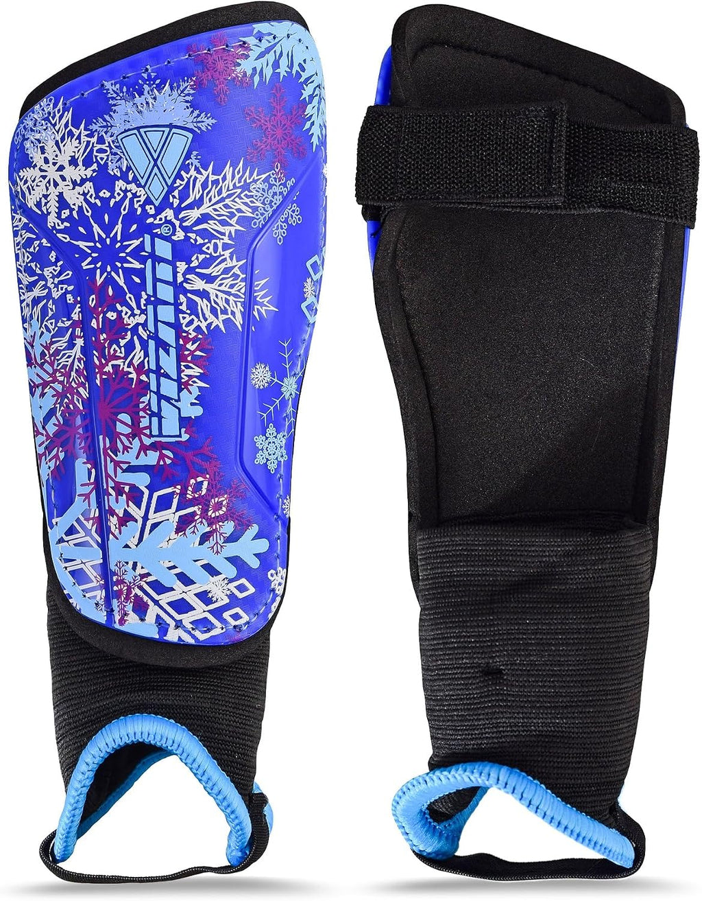 Vizari Frost 2 Soccer Shin Guards with Ankle Protection – Blue/Purple Vizari Sports