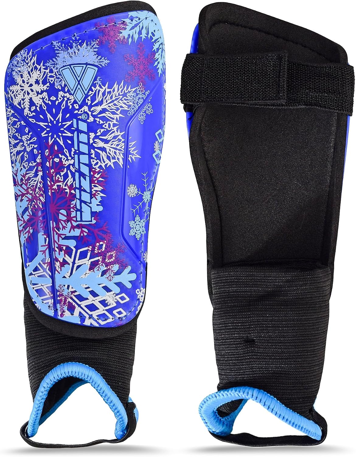 Vizari Frost 2 Soccer Shin Guards with Ankle Protection – Blue/Purple Vizari Sports