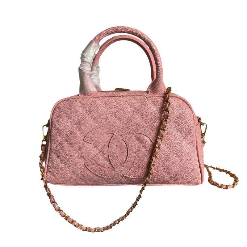 Chanel Timeless CC Bowler Bag Quilted Caviar Small Banlieue91