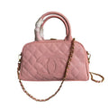 Chanel Timeless CC Bowler Bag Quilted Caviar Small Banlieue91
