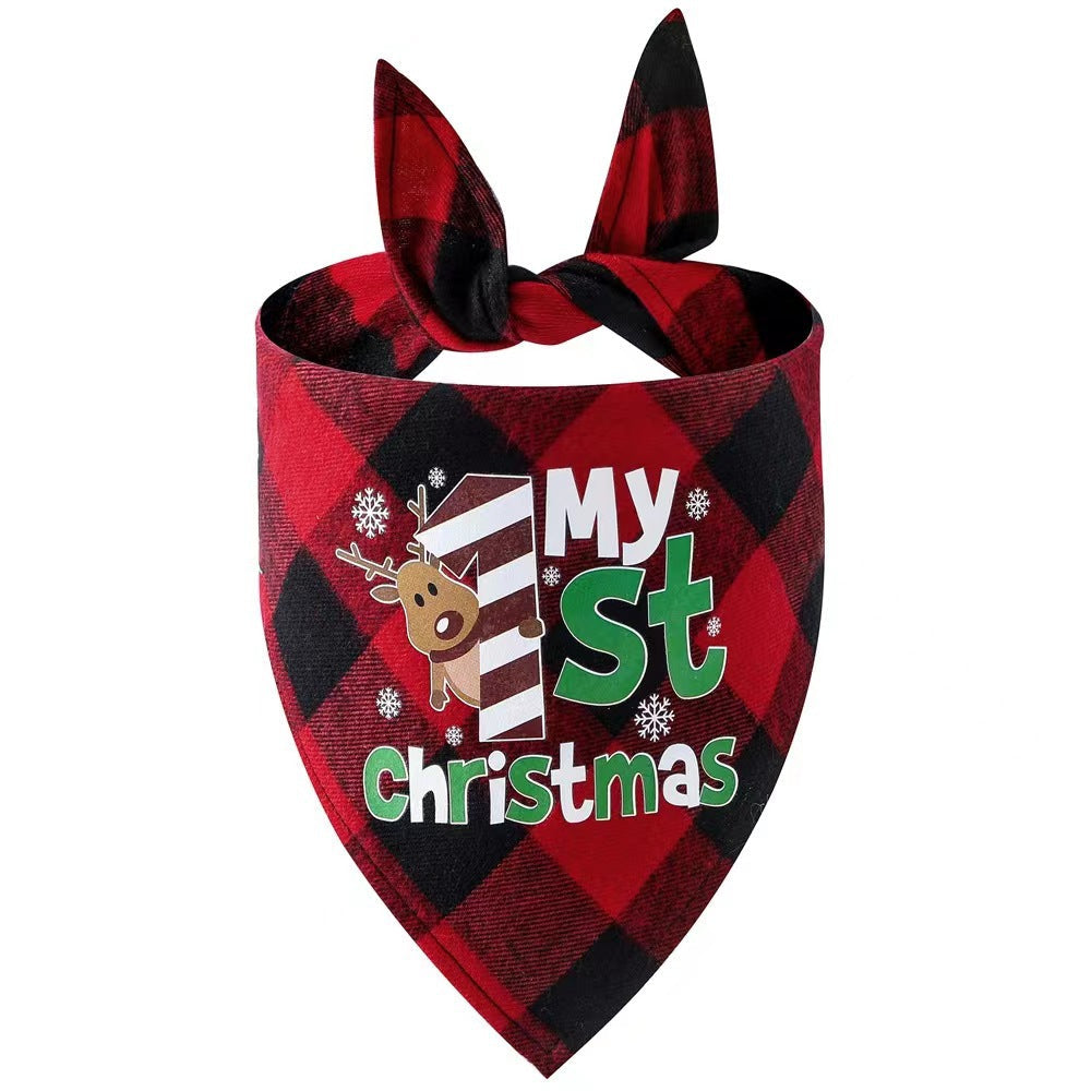 Christmas Day Border Protection Pet Small, Medium, and Large Dogs, Dogs, Cats, Teddy Triangular Towels, Water Jars V.I.P Digital Presence
