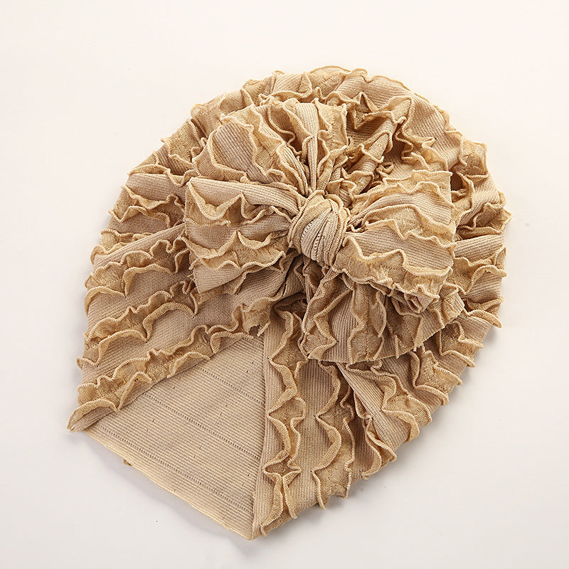 Baby Cow Louver Bow Head Cap Baby High Elastic Brimless Indian Tire Hat V.I.P Digital Presence