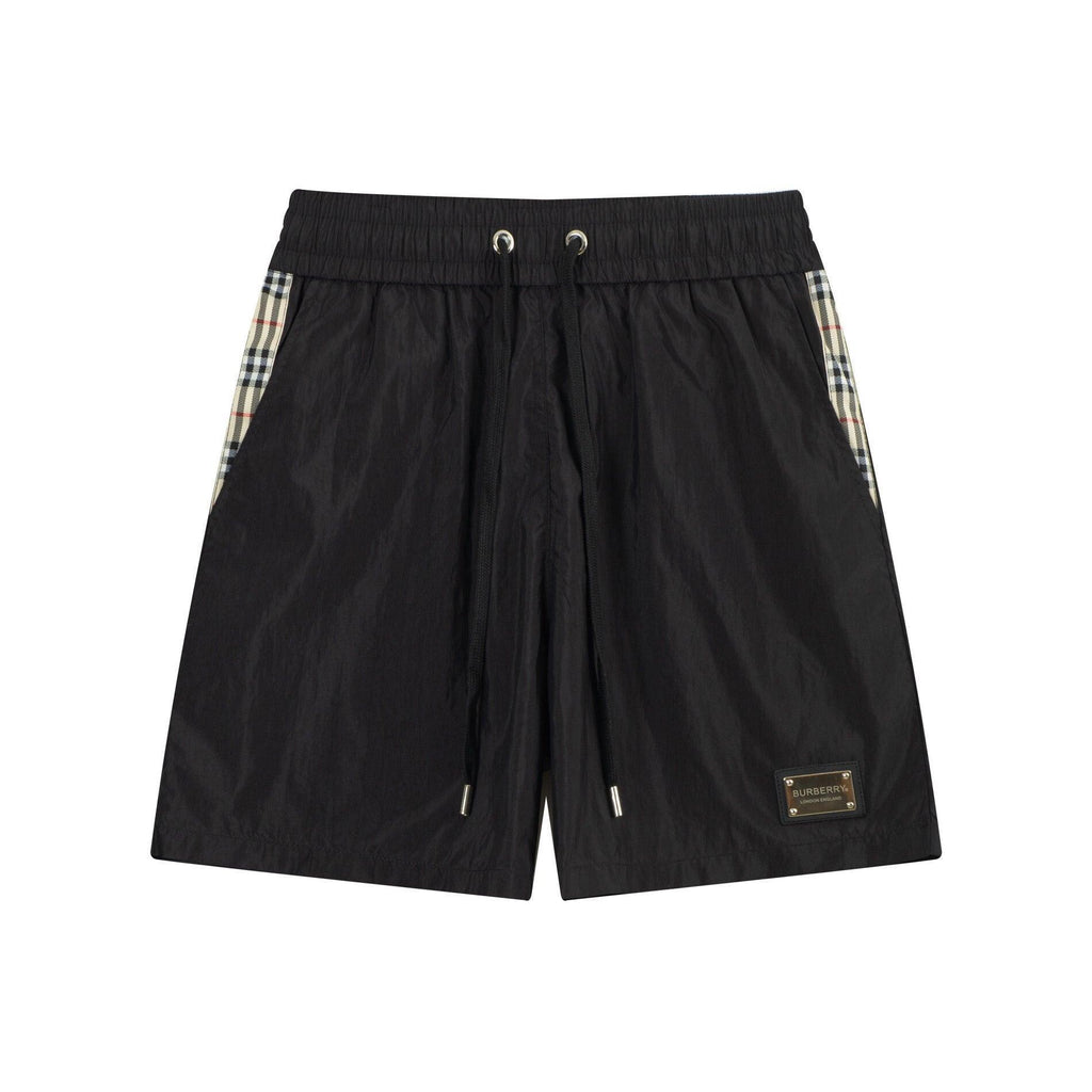 Burberry Men's Striped Cotton Knit Basketball Shorts 'Black' Banlieue91