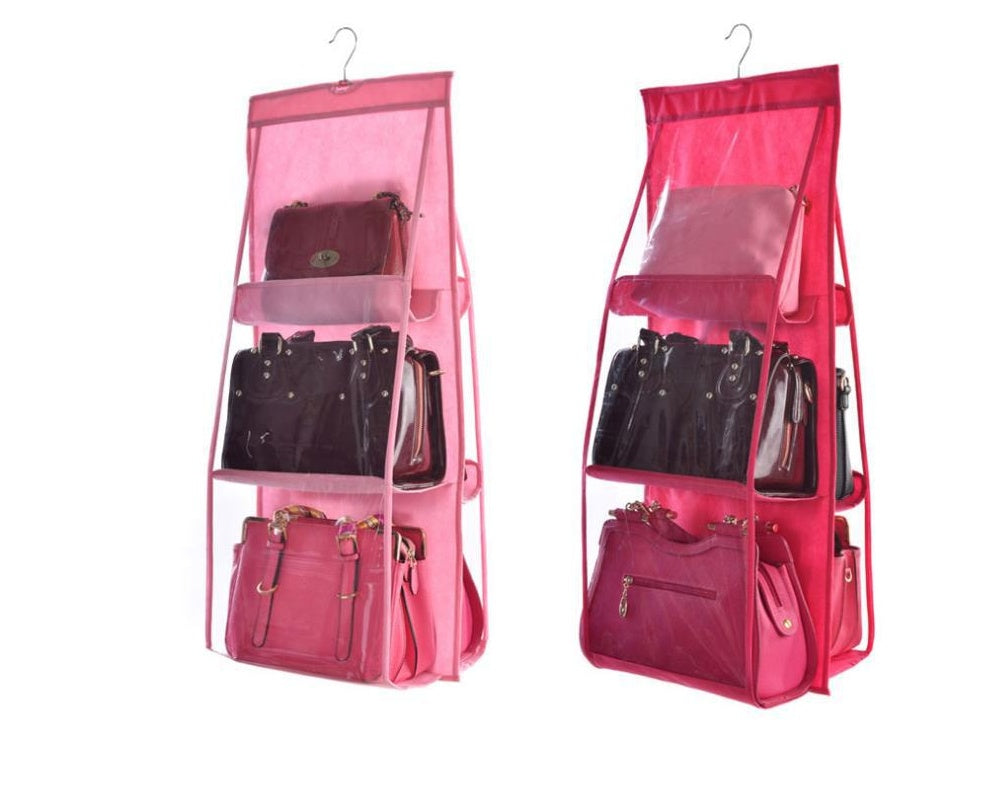 Three-dimensional Six-grid Storage Bag Storage Bag Creative Sundries Bag Daily Storage Non-woven Hanging Dust Bag