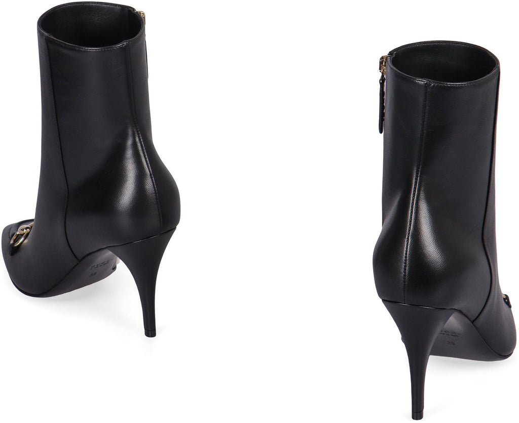 GUCCI Tapered High Heel Ankle Boots - 8.5 cm