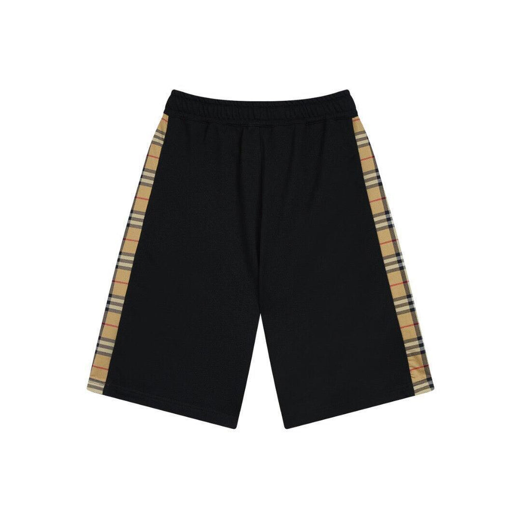 Burberry Men's Striped Cotton Knit Basketball Shorts 'Black/Beige' Banlieue91