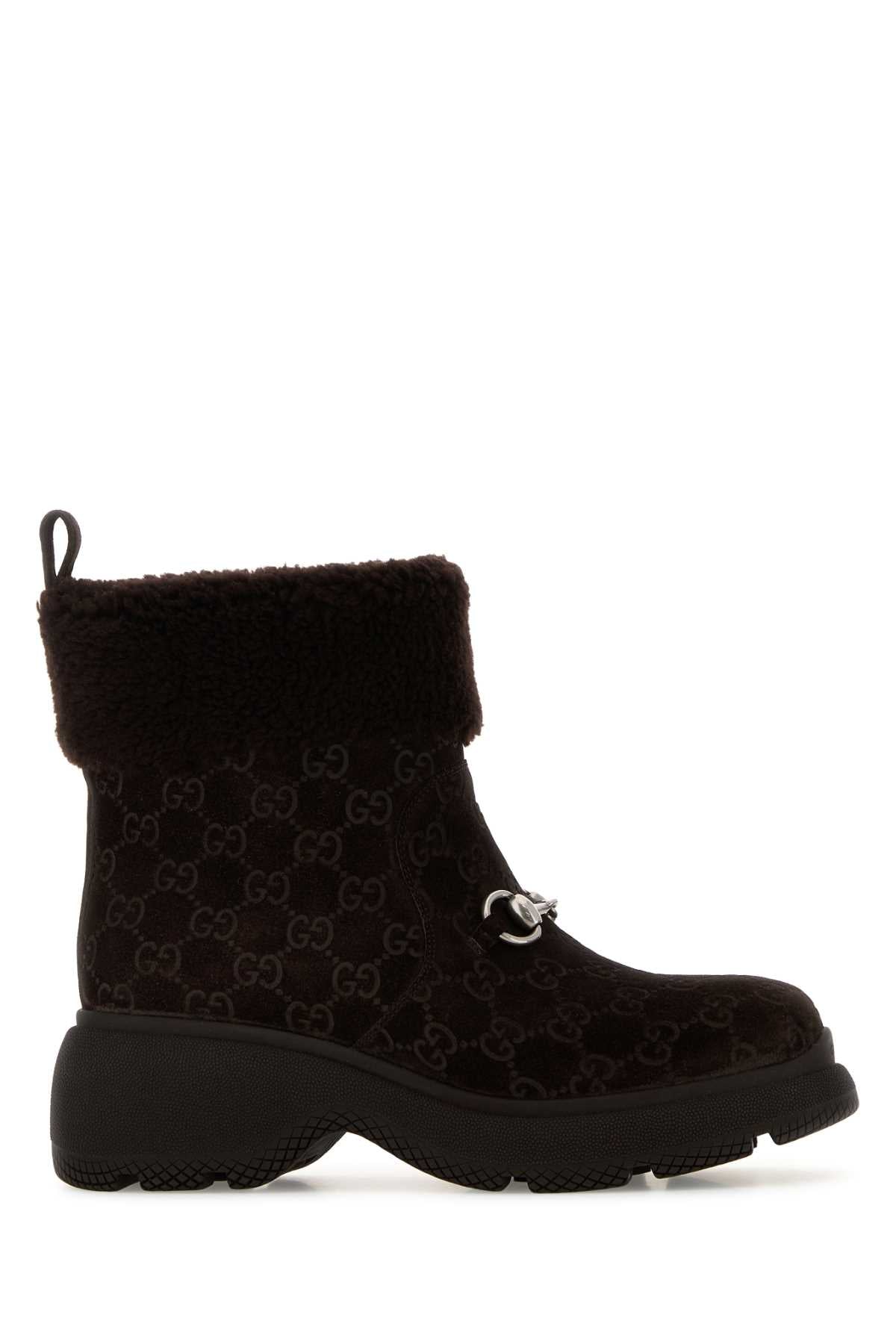 GUCCI Suede Ankle Boots for Women