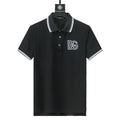 Dolce Gabbana Black T-Shirt With Collar Banlieue91