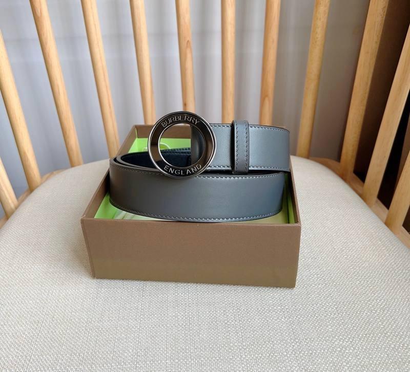 Burberry Leather Vintage Belt 'Grey' Banlieue91