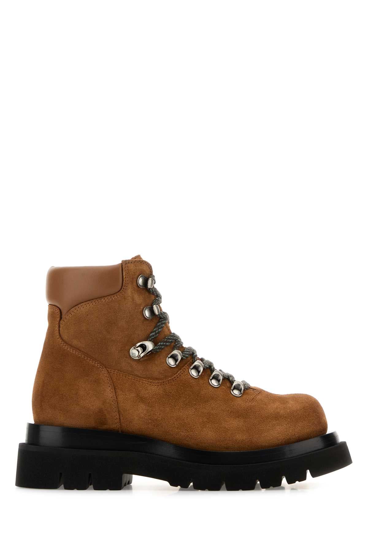 BOTTEGA VENETA Suede Lug Ankle Boots