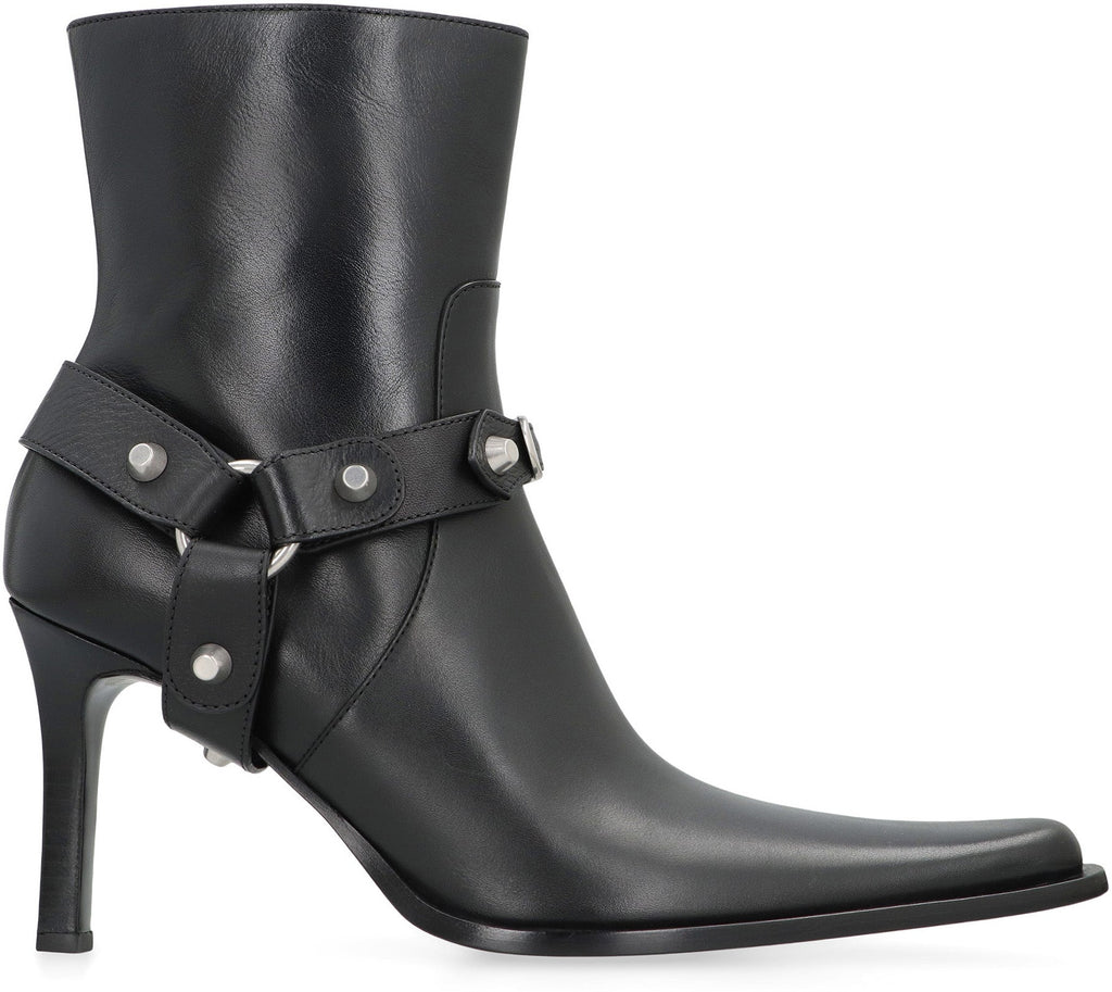 BALENCIAGA City Boots in Leather - 9cm Heel Height