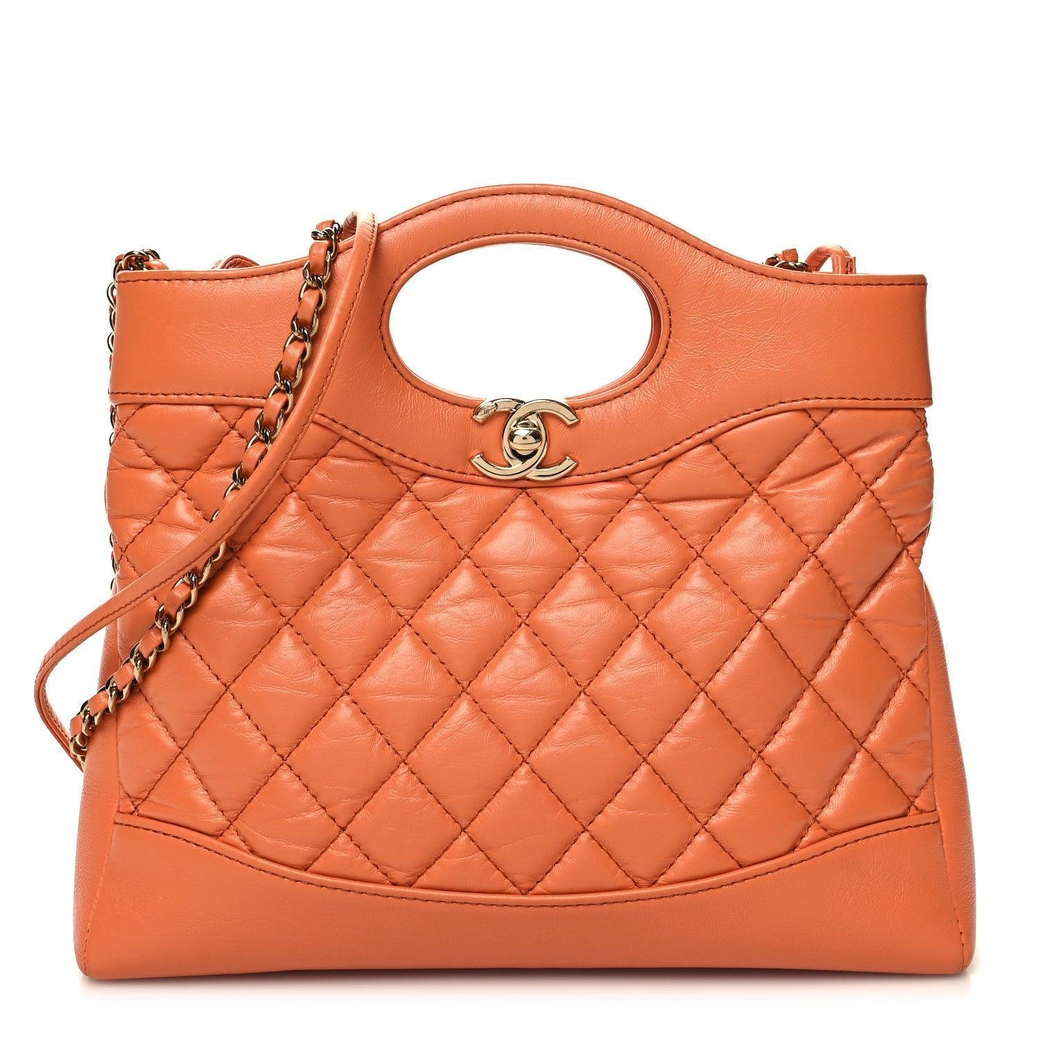 Chanel  Shiny Crumpled Calfskin Quilted Mini 31 Shopping Bag Banlieue91