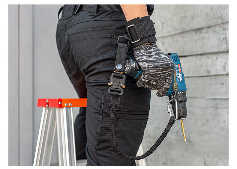 Func. tool rope, equip. tools, phone anti-loss hooks, bag & pant dec. ropes
