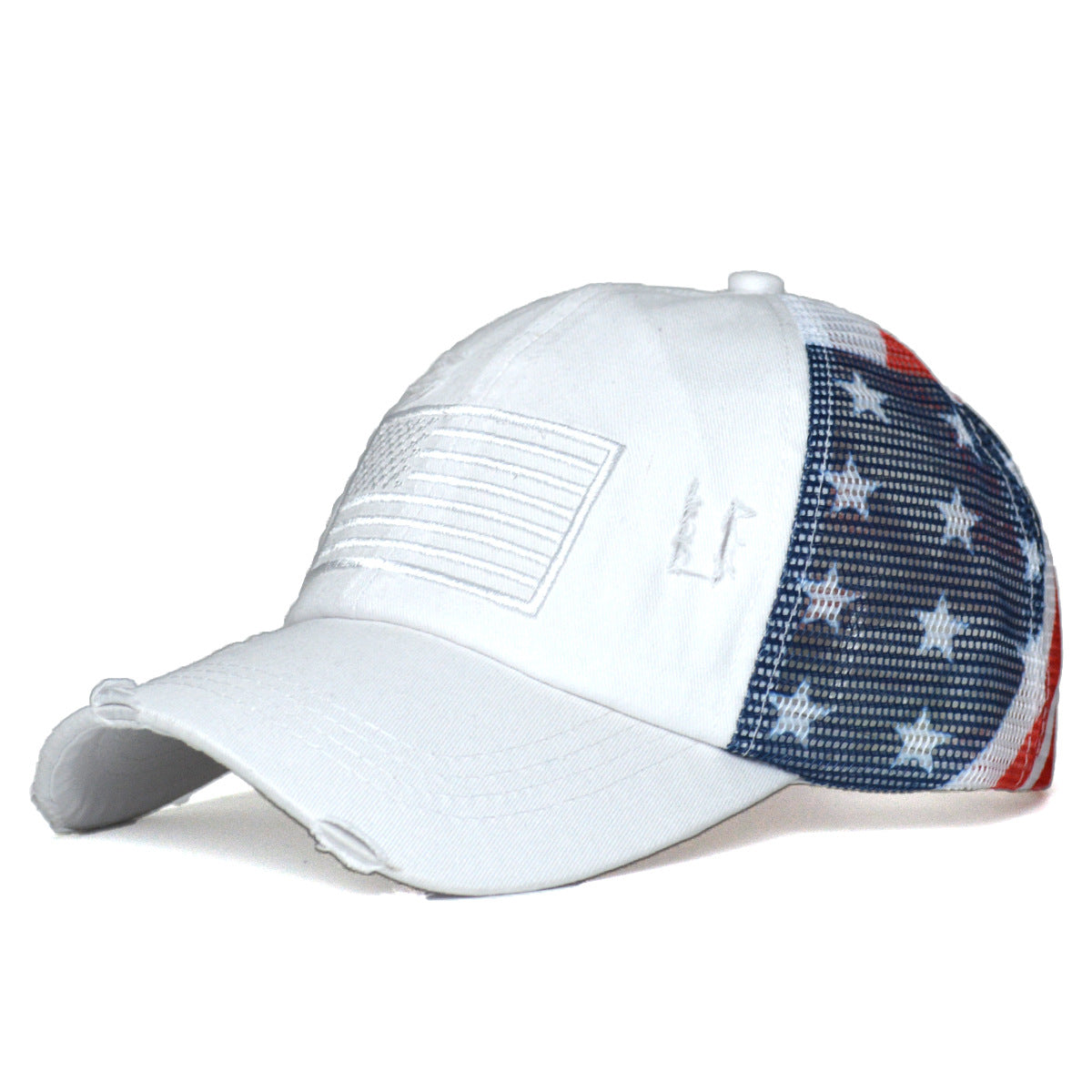Women's Ripped Embroidered Baseball Cap – Breathable Dome Top Polyester Hat FitiqueFit