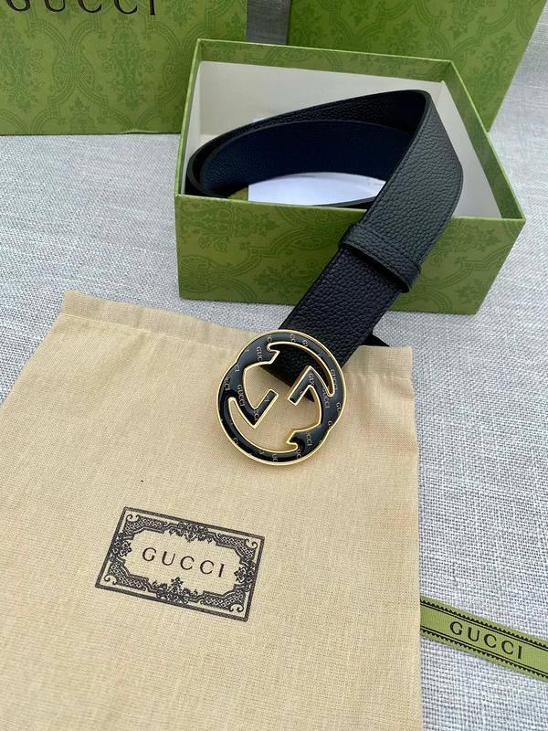 GUCCI Embellished coated-canvas and leather belt 'Black' Banlieue91