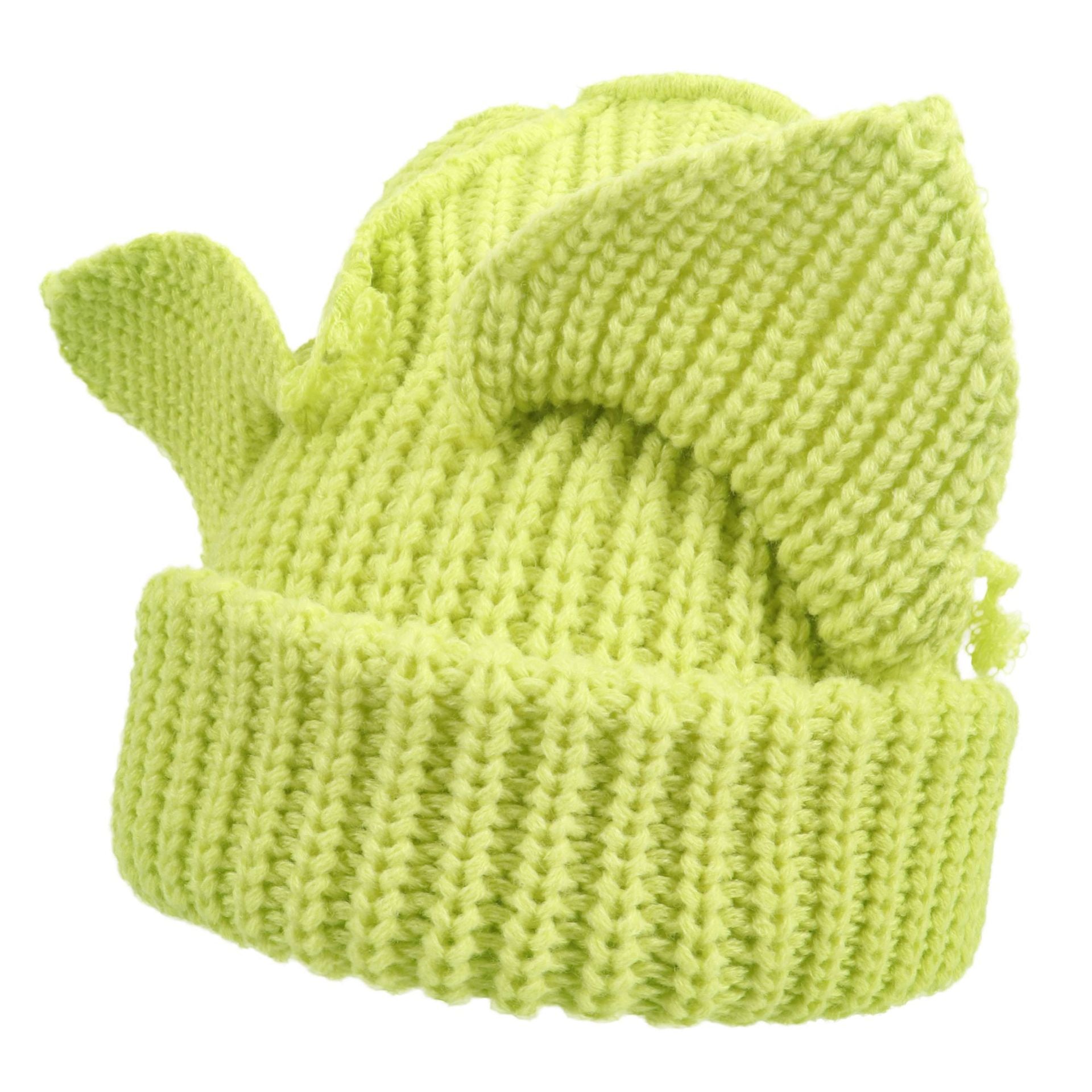 Women’s Thickened Acrylic Knitted Hat with Devil Ears | Cozy Beanie FitiqueFit