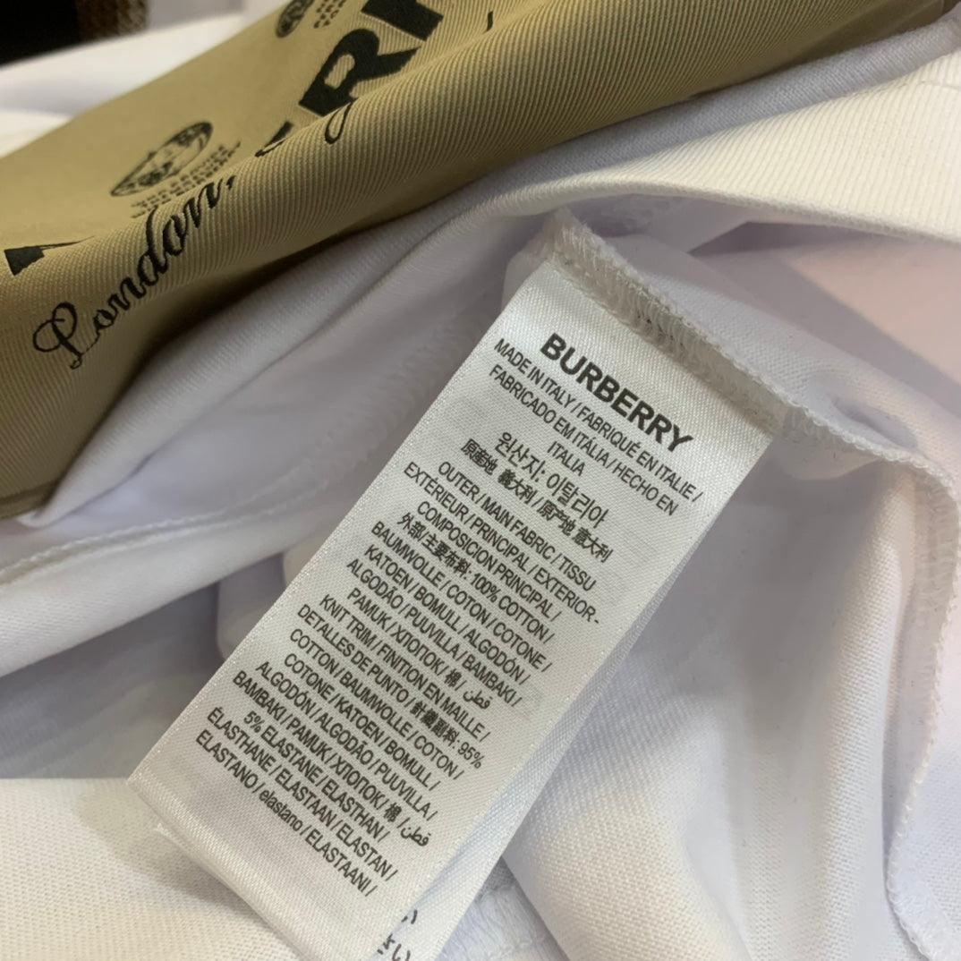 Burberry White T-Shirt Without Collar Banlieue91