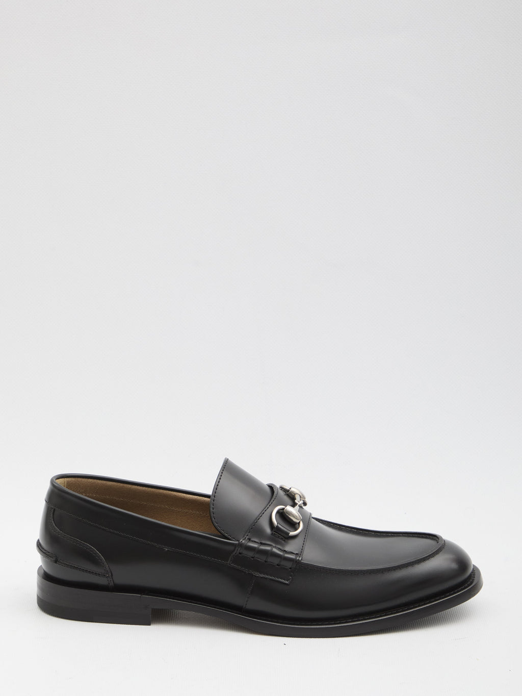 GUCCI Men's Leather Loafers with Horsebit Detail - UK Size Banlieue91