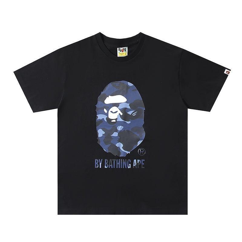 Bathing Ape Black T-Shirt without Collar Banlieue91