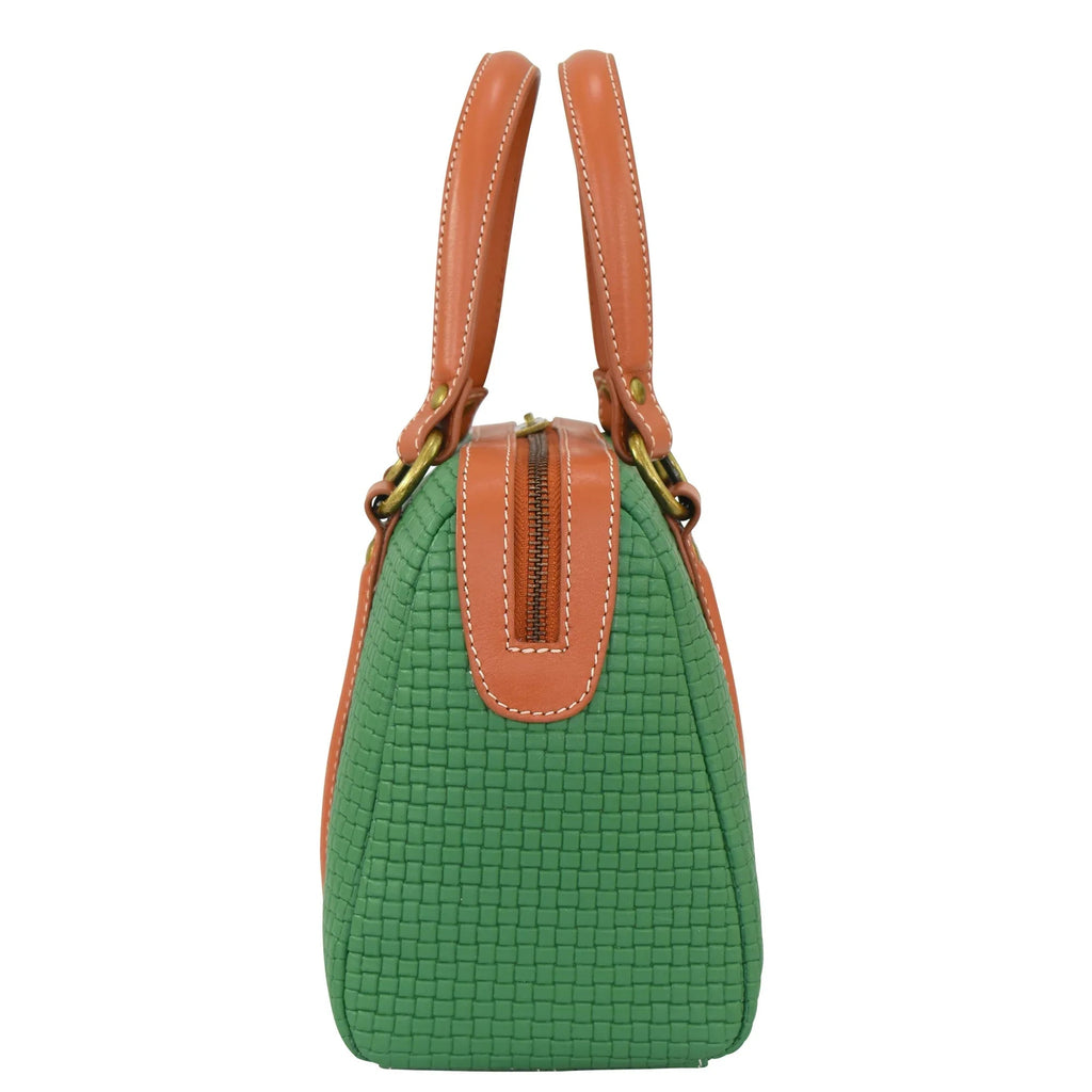 Heritage Leather Large Convertible Satchel - 8535
