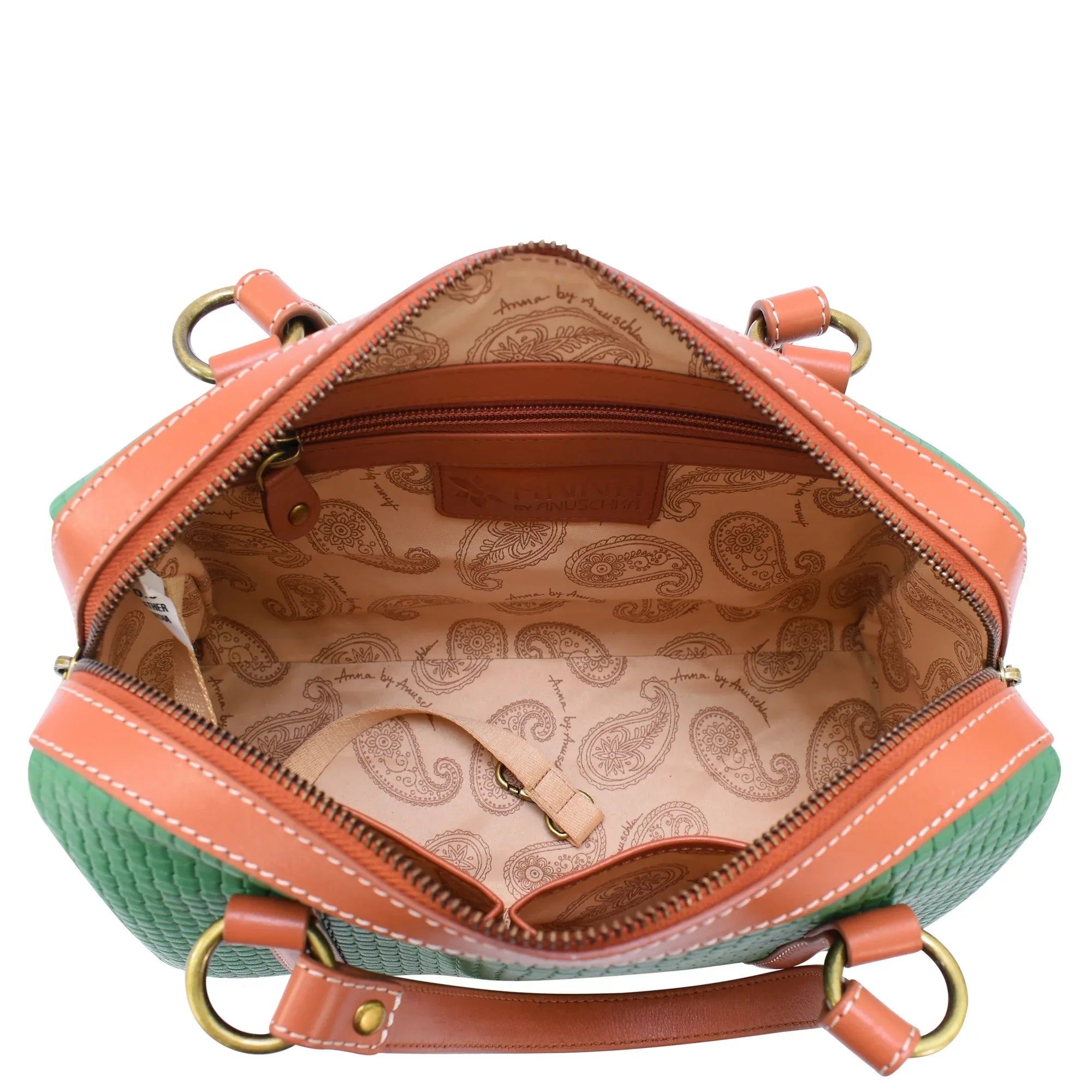 Heritage Leather Large Convertible Satchel - 8535