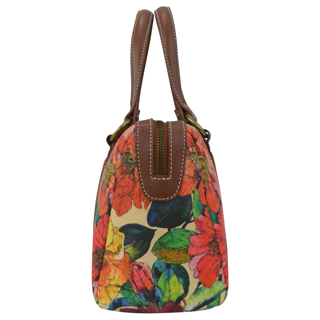 Heritage Leather Large Convertible Satchel - 8535