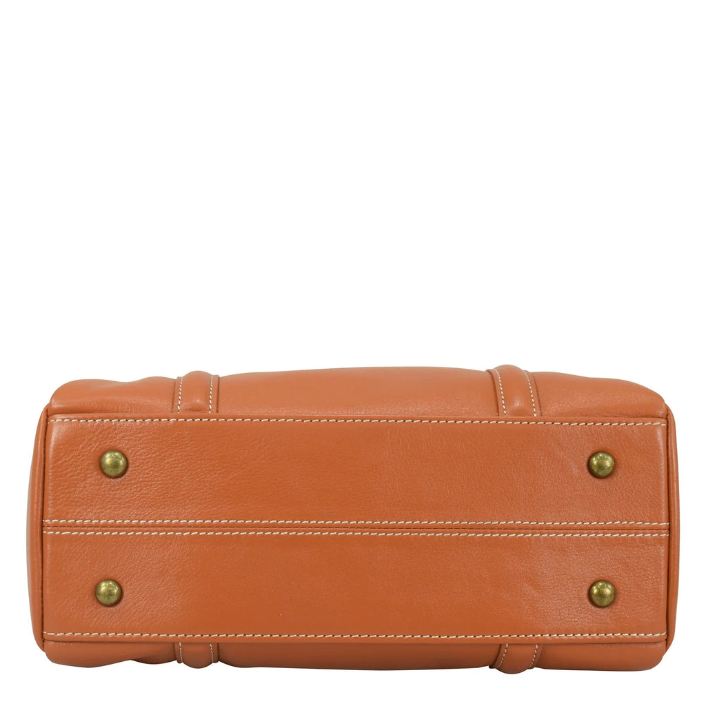 Heritage Leather Large Convertible Satchel - 8535