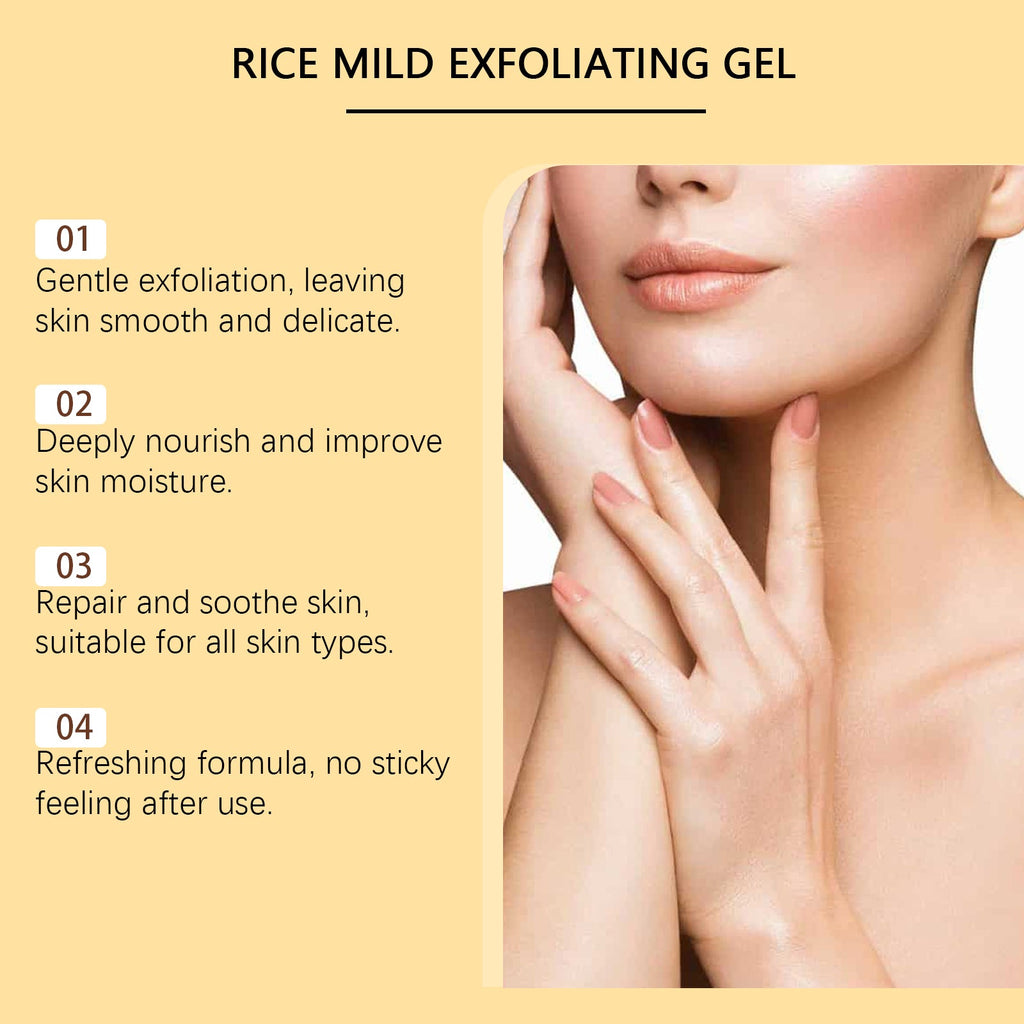 Oceaura Rice Face Cleansing Gel Tender Skin Gel Face Cleansing Body Care Gentle Tender Muscles