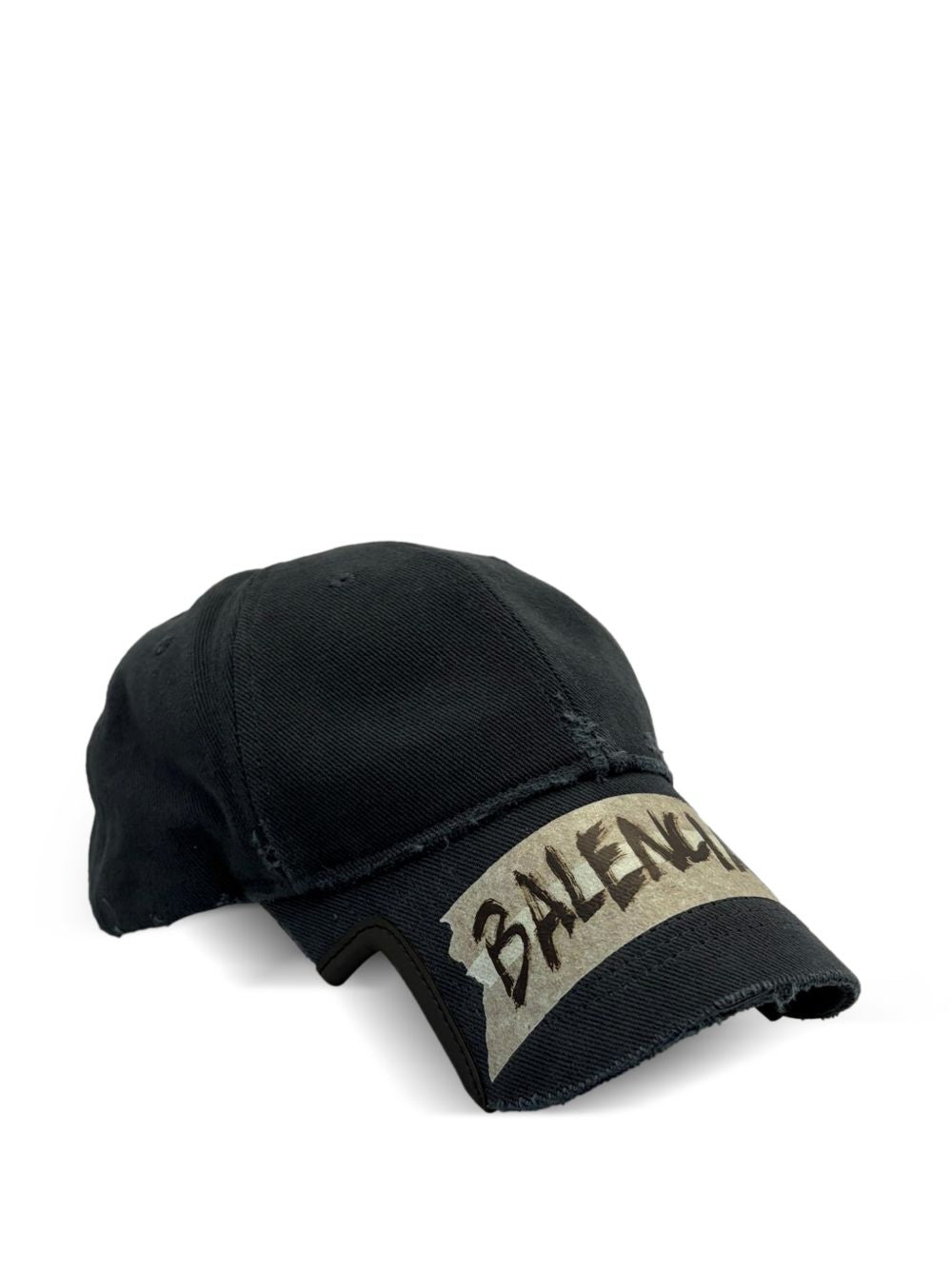BALENCIAGA Washed Effect Masking Tape Adjustable Cap