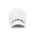 BALENCIAGA Asymmetrical Visor Cotton Cap