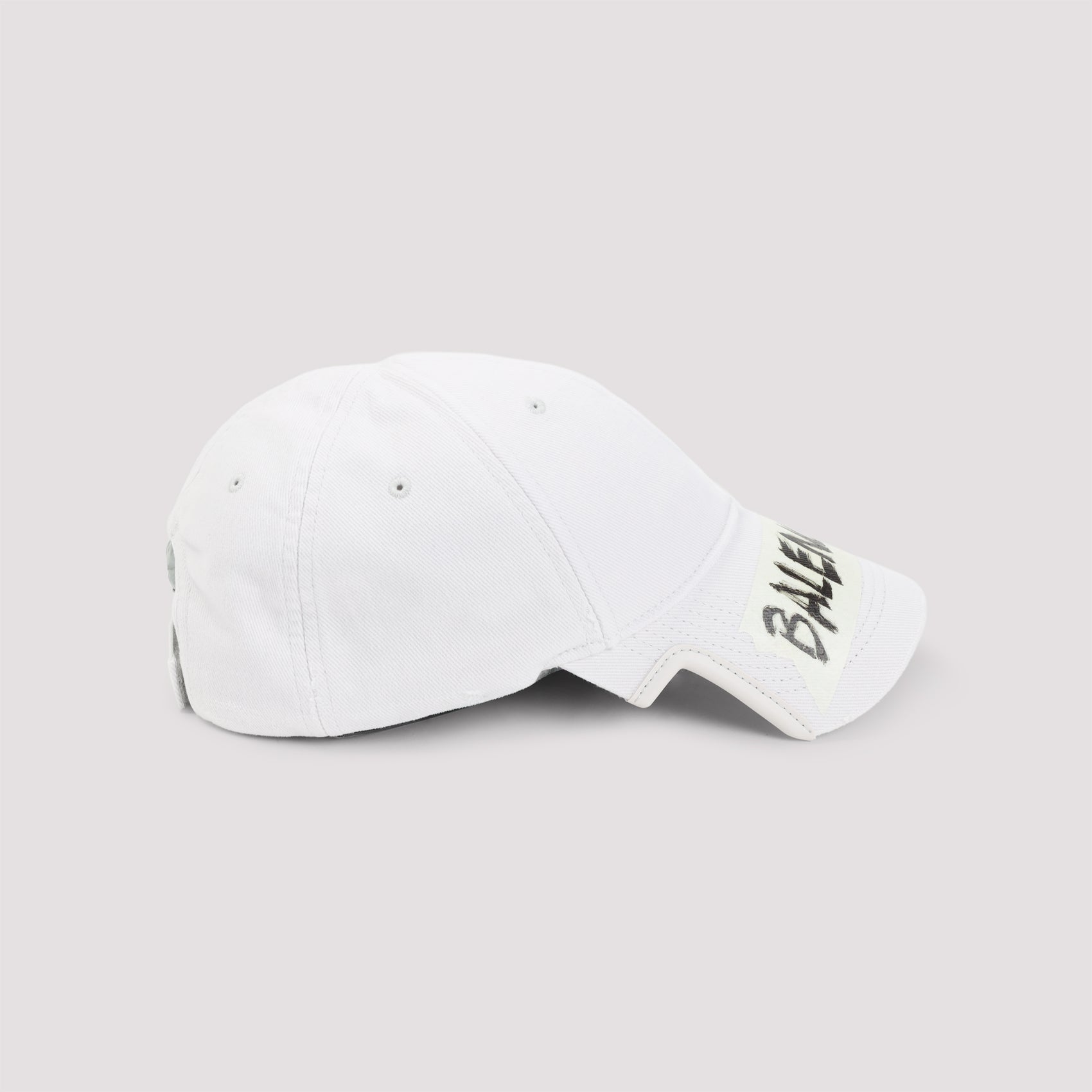 BALENCIAGA Masking Tape Cap - Curved Peak with Adjustable Strap