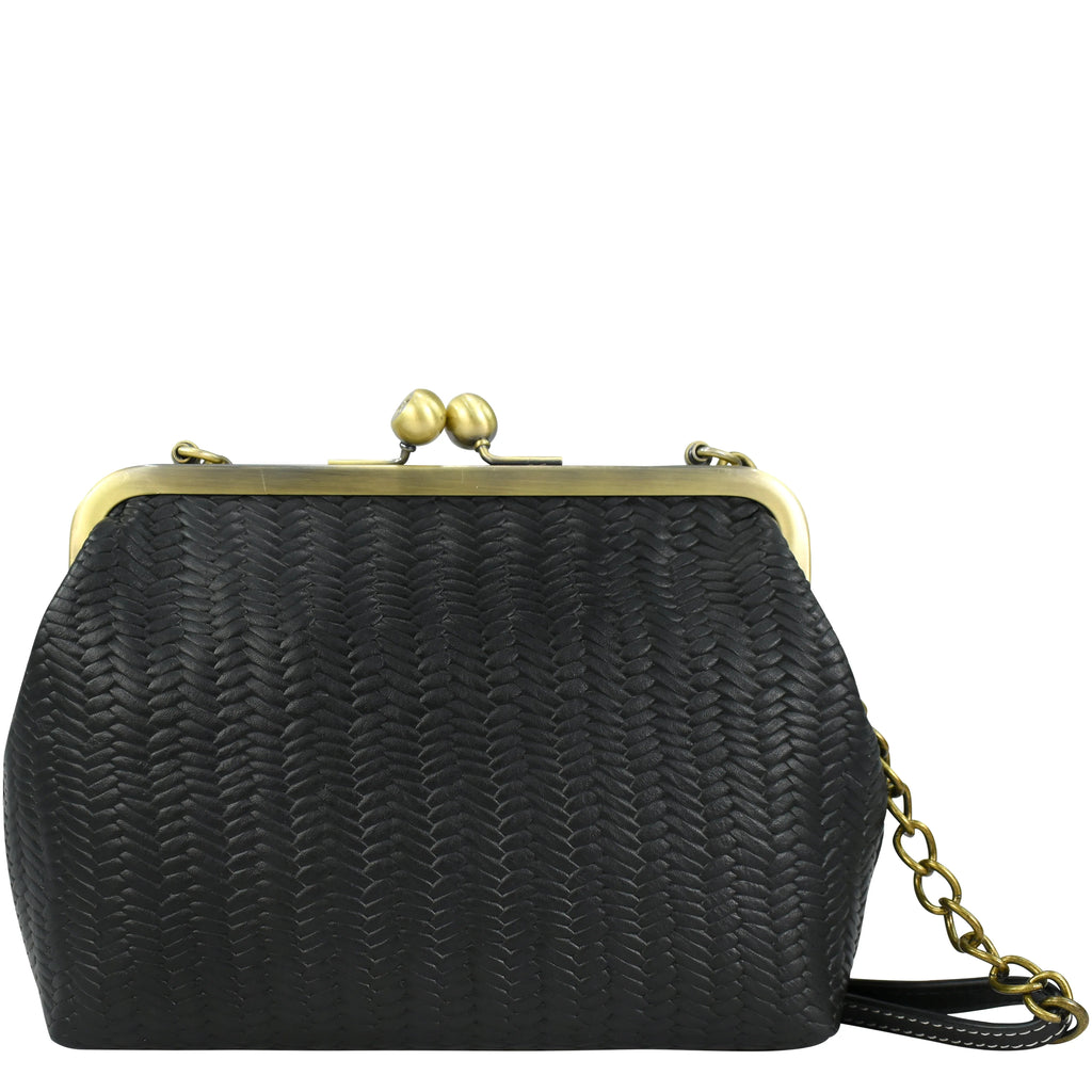 Heritage Leather Crossbody Frame Bag - 8594