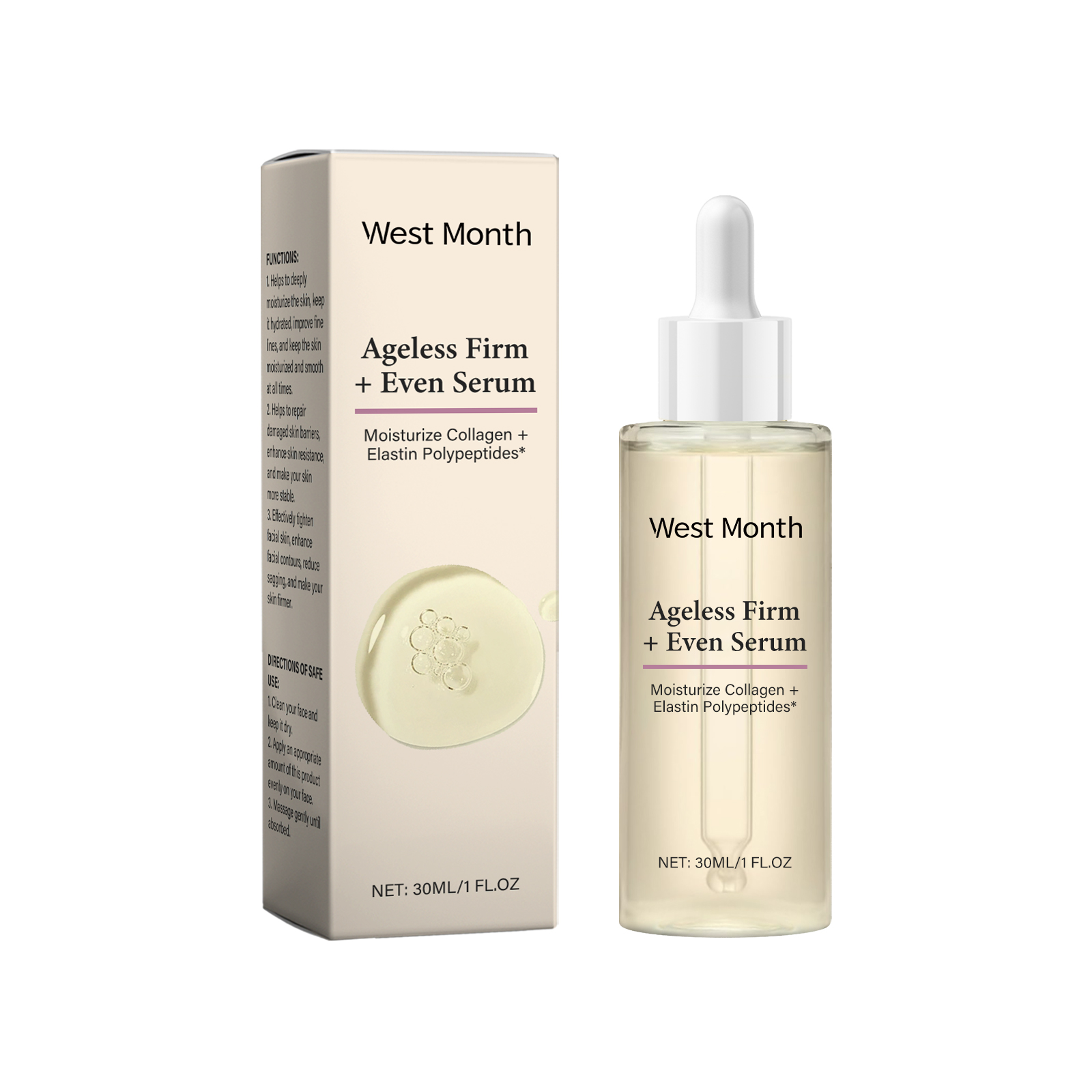 Facial Essence Moisturizes, Hydrates And Nourishes Face, Improves Skin Condition And Firming Care