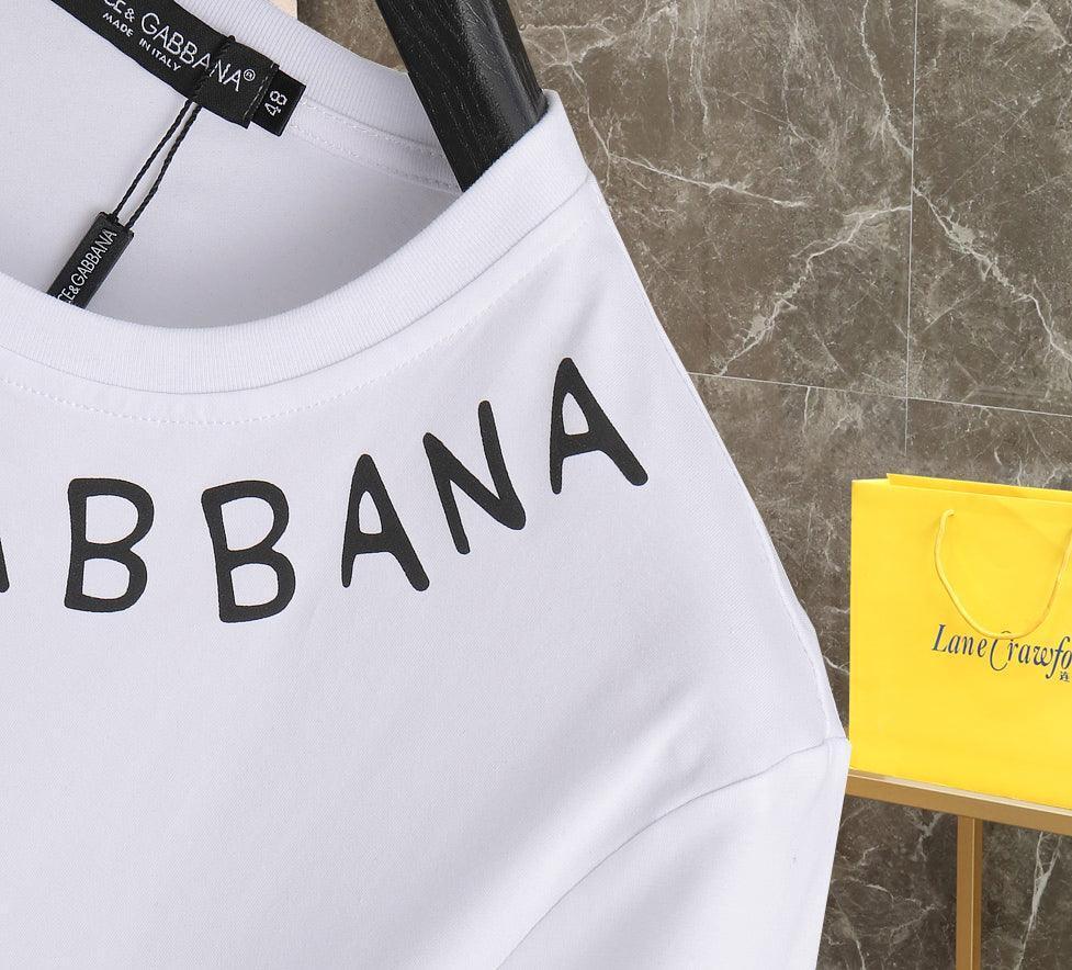 Dolce & Gabbana T-Shirt Without Collar 'White & Black' Banlieue91