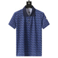 Moncler Blue T-Shirt with Collar Banlieue91