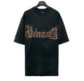 Balenciaga Faded Black T-Shirt Without Collar Banlieue91