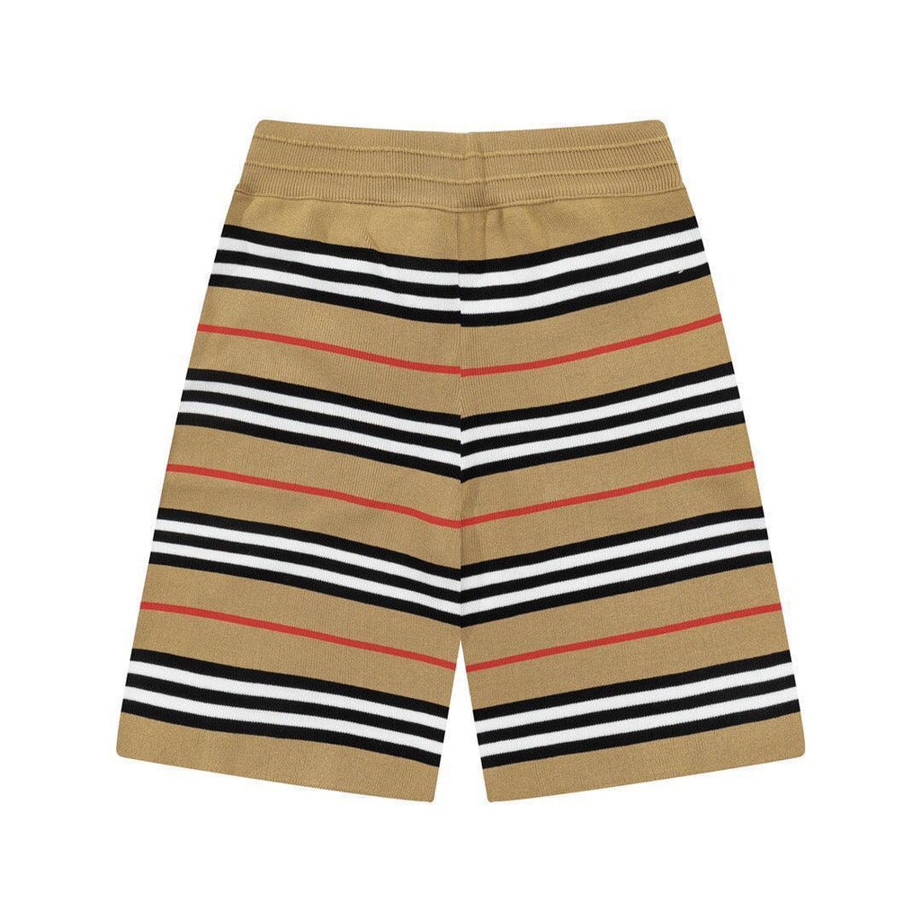 Burberry Men's Striped Cotton Knit Basketball Shorts 'Beige' Banlieue91