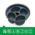 Kitchen Egg Steamer Food PP Egg Holder 4-Hole Egg Steamer High Temperature Resistant Egg Boiler