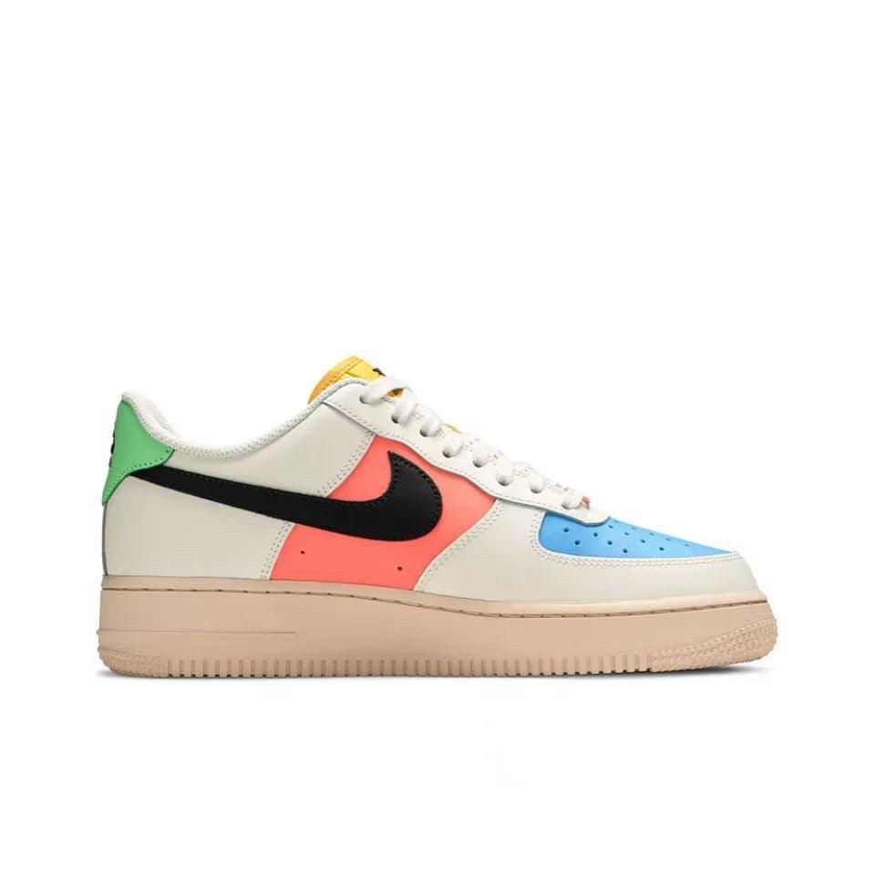 Nike Air Force 1 'Sail White Mango Orange Blue' Banlieue91