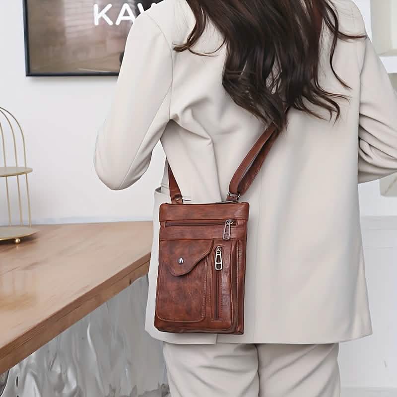 Women’s Vintage Leather Crossbody Bag