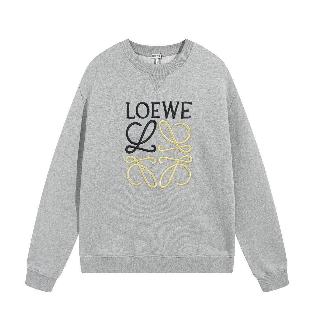 LOEWE Anagram Cotton Sweatshirt 'Grey' Banlieue91