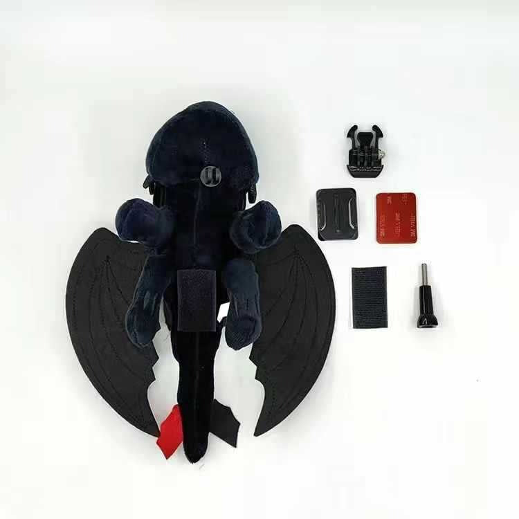 Toothless Helmet Suction Cup Doll Motorcycle Motorcycle Roof Skylight Night Fury Decoration V.I.P Digital Presence